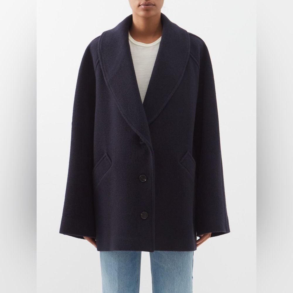 RAEY Virgin Wool Peacoat - Women’s Size 4 - Navy